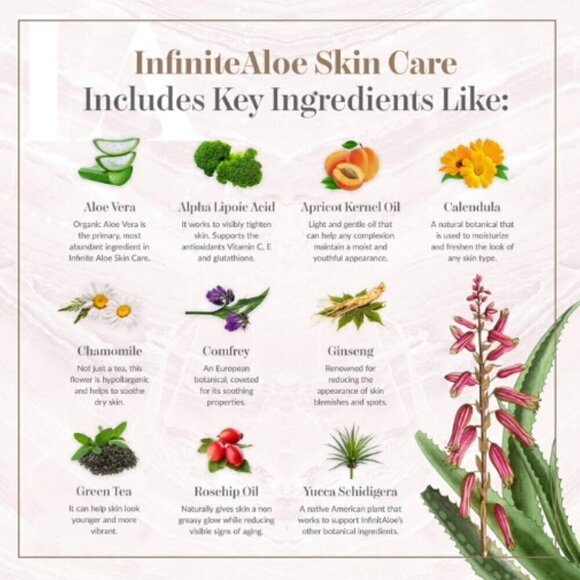 NEW! Infinite Aloe Everyday Hero Skincare Cream 8 OZ+ travel -Original Scent - Picture 9 of 14